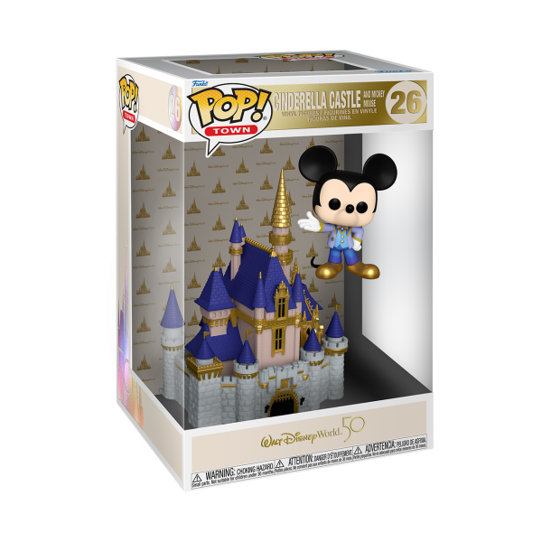 FUNKO POP! - Disney - Disney World 50th Anniversary Cinderella Castle and Mickey Mouse #26